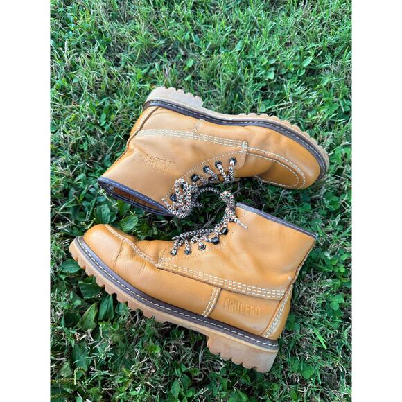 Men's Leather Mock-toe Boot Size 10 - Picture 1 of 8
